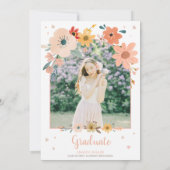 Wildflower Arch Meadow Graduation Party Uitnodigin Kaart (Achterkant)