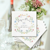 Wildflower Baby Bloom Bloemen Waterverf Sprinkle Servet