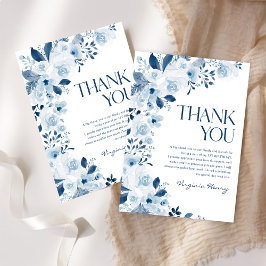 Wildflower Baby Girl Verjaardagsfeestje Bedankkaart