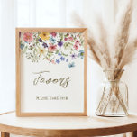 Wildflower Baby in bloei Baby shower gunsten teken Poster<br><div class="desc">Kijken Gepersonaliseerde Wildflower Baby In Bloom Baby shower Favors Sign, ontworpen om een scheutje grillen en een hele hoop charme naar uw speciale dag strooien.🌸 Vier de schoonheid van het nieuwe begin met de Wildflower Baby In Bloom Baby shower Luierbord - want elke baby verdient een grootse entree in een...</div>