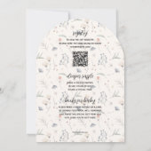 Wildflower Baby in Bloom All in One Shower Kaart (Achterkant)