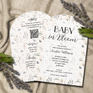Wildflower Baby in Bloom All in One Shower Kaart