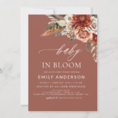 Wildflower Baby in Bloom Autumn Baby shower Kaart (Voorkant)