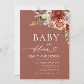 Wildflower Baby in Bloom Autumn Baby shower Kaart (Voorkant)