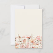 Wildflower Baby in Bloom Baby shower Bedankt (Achterkant)