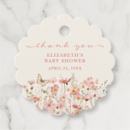 Wildflower Baby in Bloom Baby shower Bedankt Bedankjes Labels