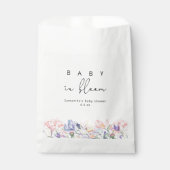 Wildflower - Baby in bloom baby shower Bedankzakje (Voorkant)