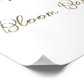Wildflower Baby in Bloom Baby shower Bloom Bar Poster (Hoek)