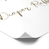 Wildflower Baby in Bloom Baby shower Luier Raffle Poster (Hoek)