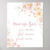 Wildflower Baby in Bloom Baby shower Moeder Osa Ba Poster (Voorkant)