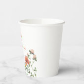 Wildflower Baby in Bloom baby shower Papieren Bekers (Links)