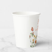 Wildflower Baby in Bloom baby shower Papieren Bekers (Rechts)