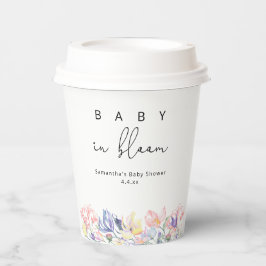 Wildflower - Baby in bloom baby shower Papieren Bekers