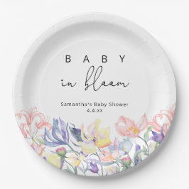 Wildflower - Baby in bloom baby shower Papieren Bordje