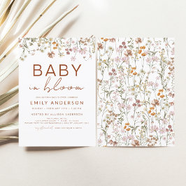 Wildflower Baby in Bloom Baby shower Tuin Kaart