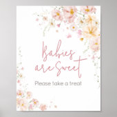 Wildflower Baby in Bloom Baby's zijn zoet Poster (Voorkant)