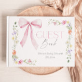Wildflower Baby in Bloom Bow Baby shower Gastenboek
