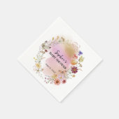 Wildflower Baby in Bloom Cocktail Servet (Hoek)