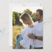 Wildflower Baby in Bloom Couple's Foto Kaart (Achterkant)