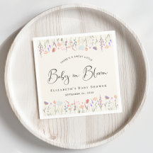 Wildflower Baby in Bloom Cream Baby shower
