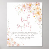 Wildflower Baby in Bloom Don't Say Baby Poster (Voorkant)