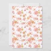 Wildflower Baby in Bloom Geslachtsneutraal Kaart (Achterkant)