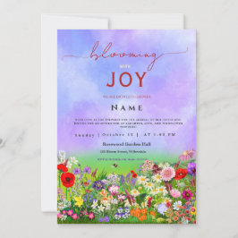 Wildflower Baby in Bloom Geslachtsneutraal Kaart