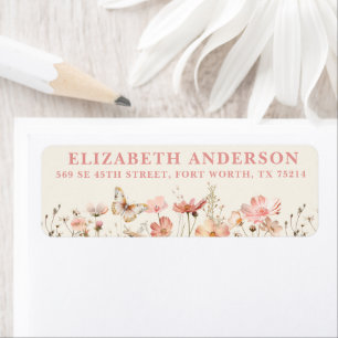Wildflower Baby in Bloom Girl Baby shower Etiket
