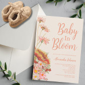 Wildflower Baby in Bloom Herfst Baby shower Kaart
