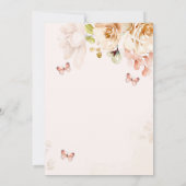 Wildflower Baby in Bloom TRIPLETS Baby shower Kaart (Achterkant)