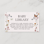 Wildflower Baby Library, Boeken voor Baby Insert Informatiekaartje (Voorkant)