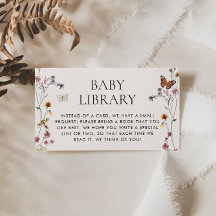 Wildflower Baby Library, Boeken voor Baby Insert