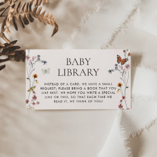 Wildflower Baby Library, Boeken voor Baby Insert Informatiekaartje