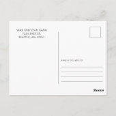 Wildflower Baby Meisje Baby shower Dank u Briefkaart (Achterkant)