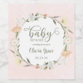 Wildflower Baby nippen en zien Wijn Etiket (Enkel label)