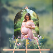 Wildflower baby shower Acrylic Sign Acryl Bord (Neutraal)