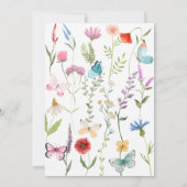 Wildflower Baby shower advies en voorspellingen Ka Kaart (Achterkant)