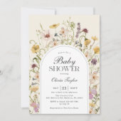 Wildflower Baby shower Arch Kaart (Voorkant)