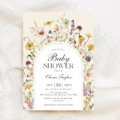 Wildflower Baby shower Arch Kaart