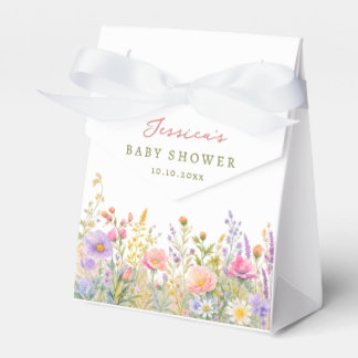 Wildflower baby shower bedankdoosjes