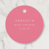Wildflower Baby Shower Bedankjes Labels (Achterkant)