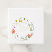 Wildflower Baby shower Bedankjes Labels (In situ)
