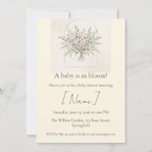 Wildflower Baby Shower, Bewerkbaar