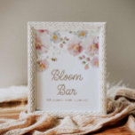 Wildflower Baby shower Bloom Bar Poster<br><div class="desc">Welkom bij de Wildflower Baby shower Bloom Bar! Dit charmante poster heeft delicate wilde bloemen in een boho-geïnspireerd ontwerp,  ideaal voor het maken van prachtige bloemstukken in uw baby shower. Bijpassende items in ons Wildflower Spring Boho Collectie</div>