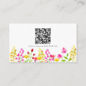 Wildflower Baby shower Boeken voor Baby QR Code Informatiekaartje