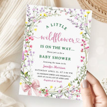 Wildflower Baby shower Boho Little Wildflower