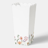 Wildflower Baby shower Dank u Popcorn Bedankdoosjes (Achterkant)