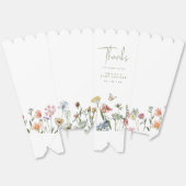 Wildflower Baby shower Dank u Popcorn Bedankdoosjes (Ongevouwen)
