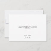 Wildflower Baby Shower Dankkaart Bedankkaart (Achterkant)