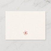 Wildflower Baby Shower Diaper Raffle Ticket Informatiekaartje (Achterkant)